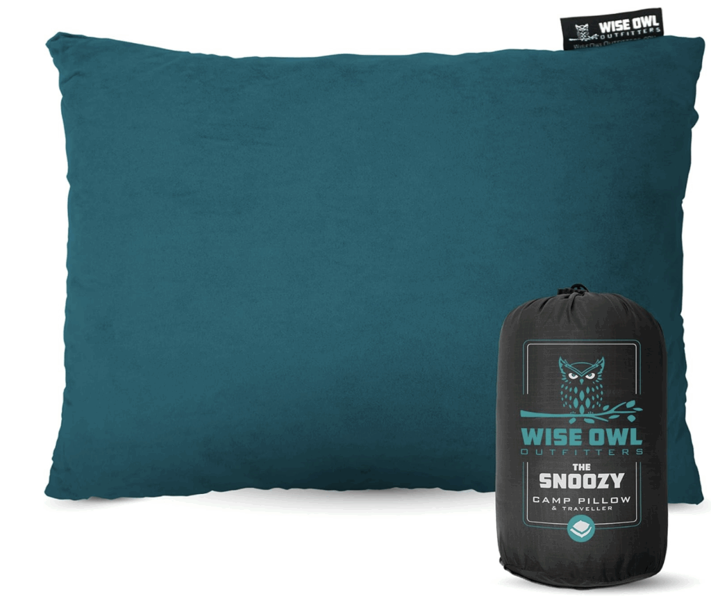 Wise Owl Outfitters Camping Pillow – Memory Foam Travel Pillow