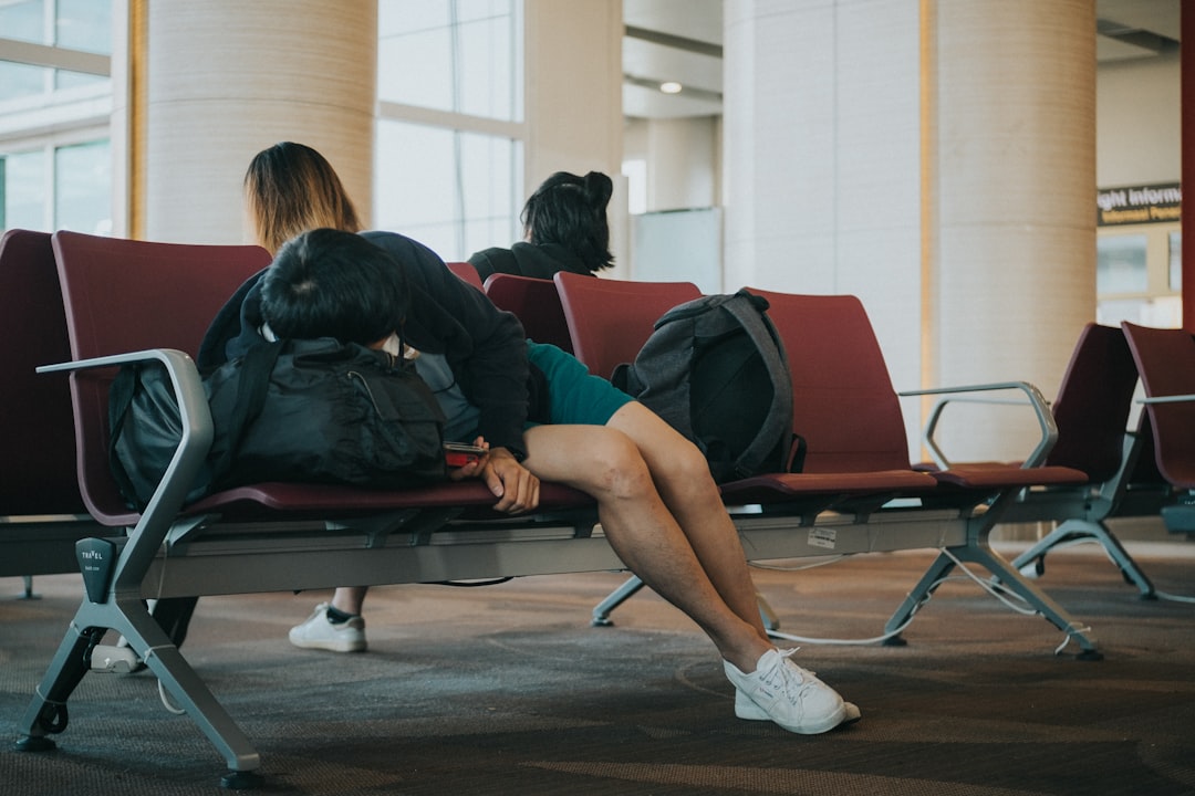 Sleep anywhere waiting for a flight